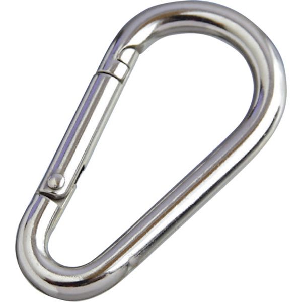 NK5.5A  ステンレス ナス型カラビナ(環なし) 線径5.5mm 長さ60mm