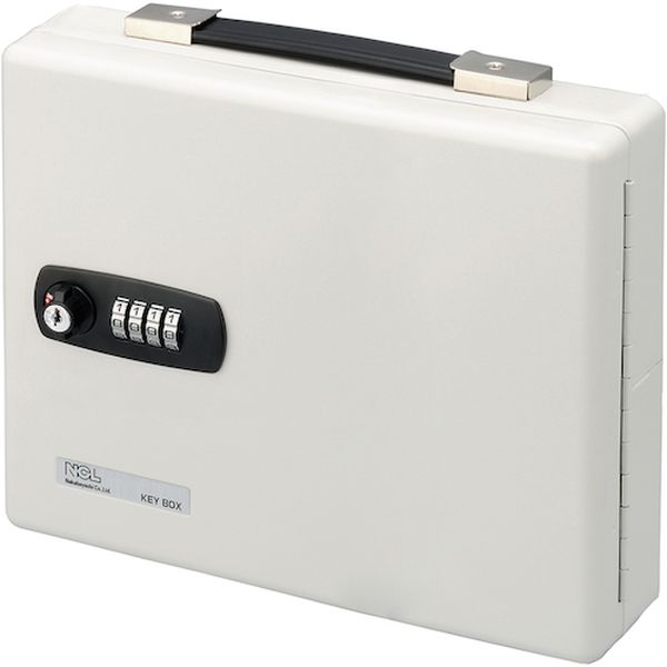 NKBDE28 509-8541  ダイヤル式キーボックス ヨコ型 28個収容