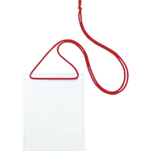 ＯＰ　簡易吊り下げ名札　イベントサイズ　１０枚　赤