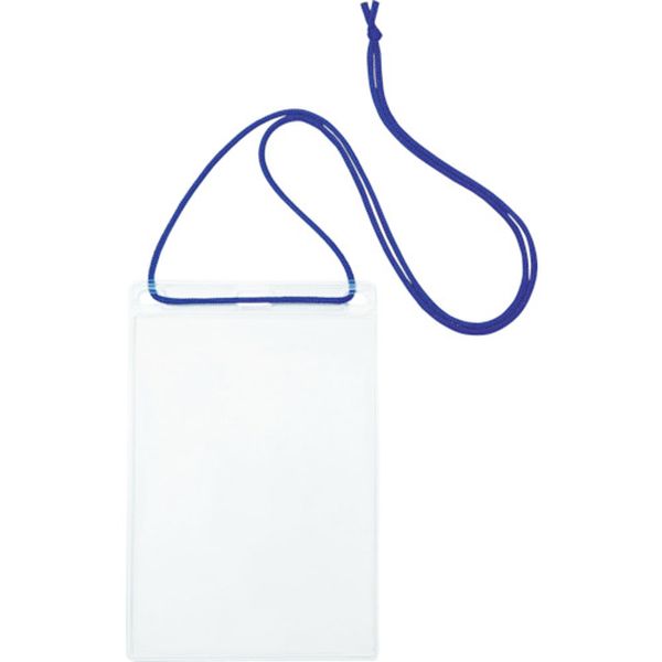 ＯＰ　簡易吊り下げ名札　ハガキサイズ　１０枚　青