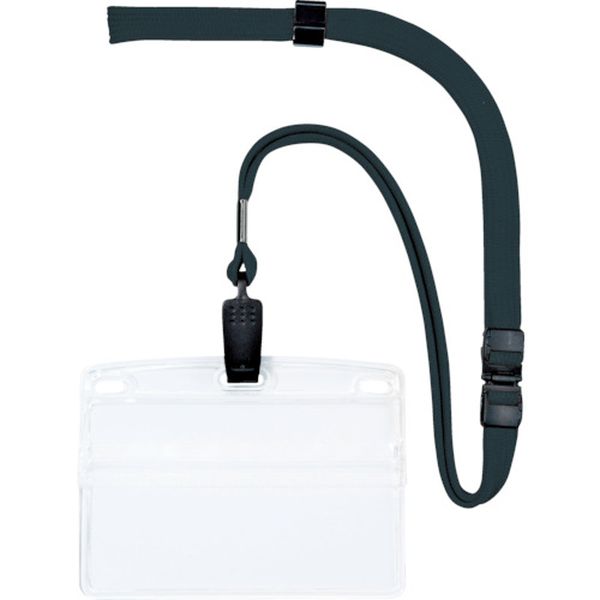 ＯＰ　吊り下げ名札　名刺サイズ　１０枚　黒