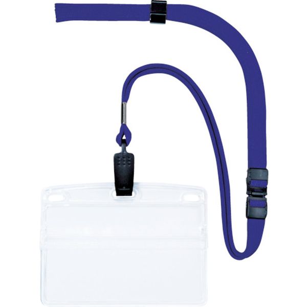 ＯＰ　吊り下げ名札　名刺サイズ　１０枚　青