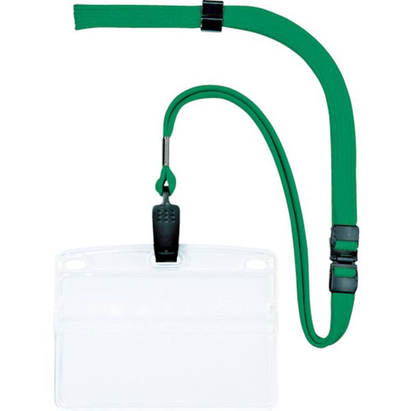 ＯＰ　吊り下げ名札　名刺サイズ　１０枚　緑