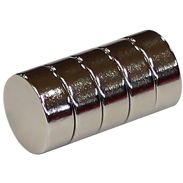 NMG032 609-5293  超強力マグネット 13ΦX5mm 5個入り
