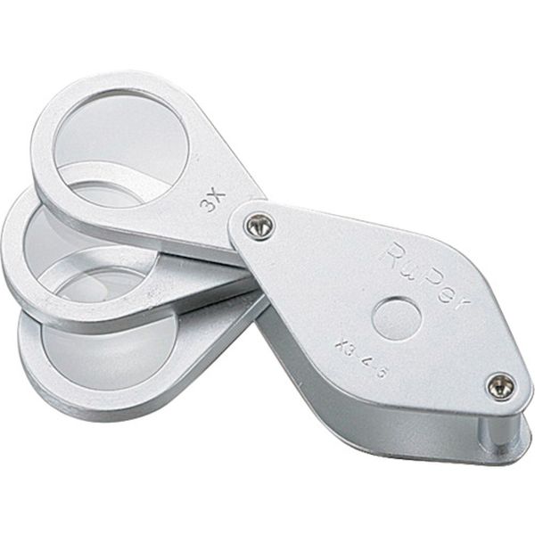 NO.7070 420-2563  メタルルーペ 3倍/4倍/5倍