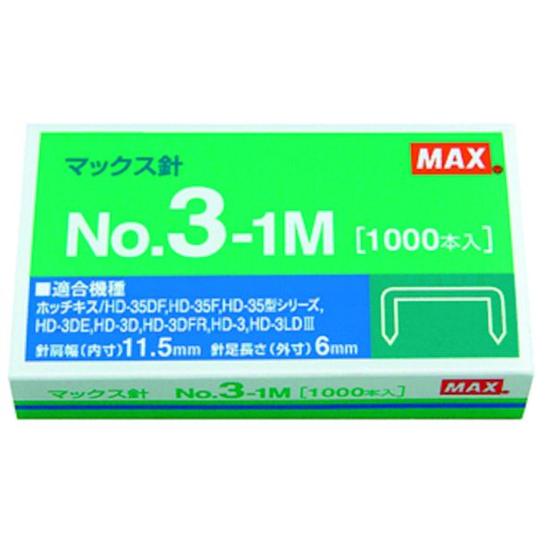 NO.31M 573-4039  ホッチキス針 NO.3-1M(MS91178)