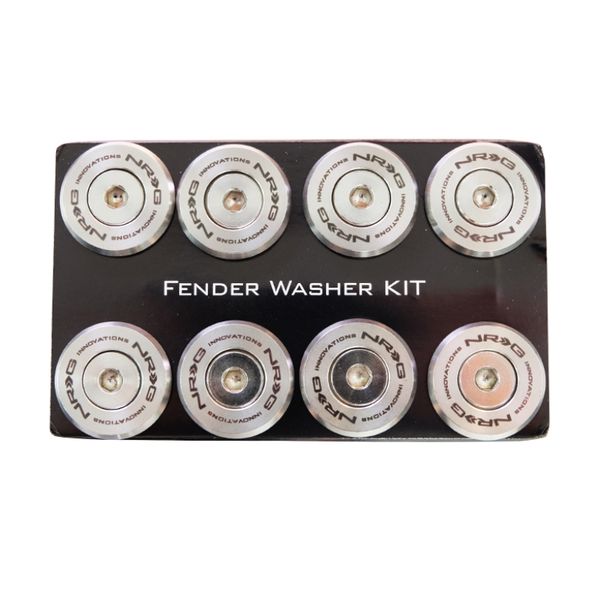 M Style Fender Washer Kit TI Series M6 Bolts For Metal (Silver Washer/Silver Screw) - Set of 10