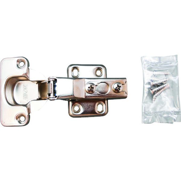 NS3501 158-5065  スライド丁番 NS‐3501 35mm 全かぶせ キャッチ付き