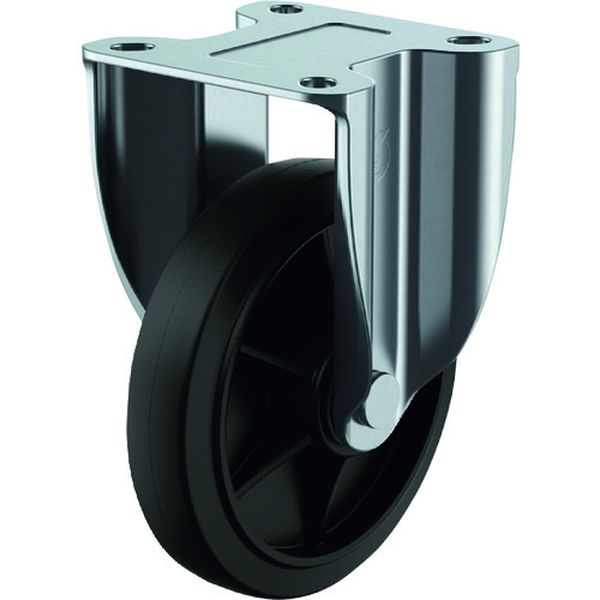 プレート式 固定 キャスター グレーゴム 車輪径125mm Jタイプ K2型 取付寸法112×53(100×56)