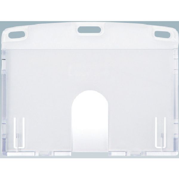 NX104 857-6073  名札用ケース ハードタイプ IDカード/ヨコ名刺 (10枚入)