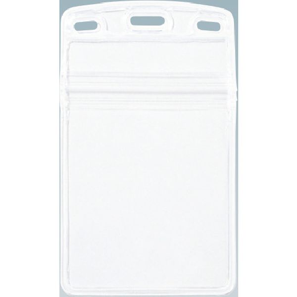 NX109 857-6074  名札用ケース ソフトタイプ タテ名刺 (10枚入)