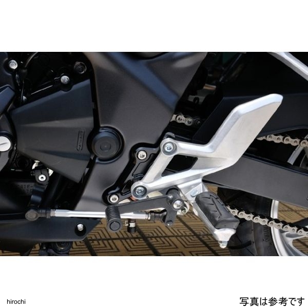 CBR250R STDステップオフセットプレートキット シルバー
