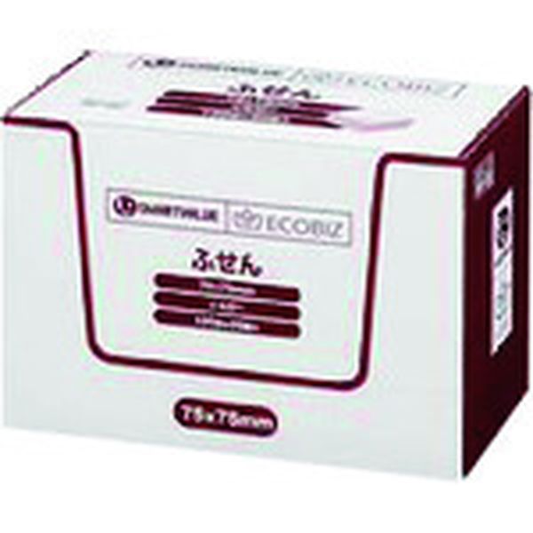 P512JY20  861283ふせん75×75mm黄 100枚X20冊 P512JY20