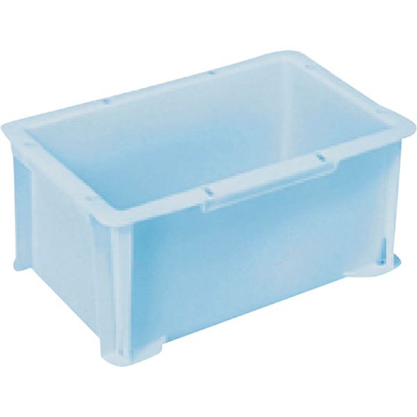 PAS4PB 368-9337 S型コンテナ パステルブルー 有効内寸229×132×122mm