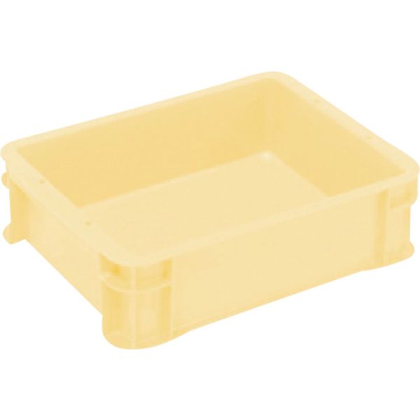 PAS6PY 368-9338 S型コンテナ パステルイエロー 有効内寸312×237×83mm