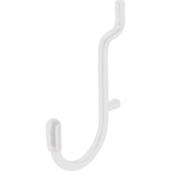 PBBFW18 688-9319  パンチングボード用パーツ ホワイト フックBキャップ白 4P