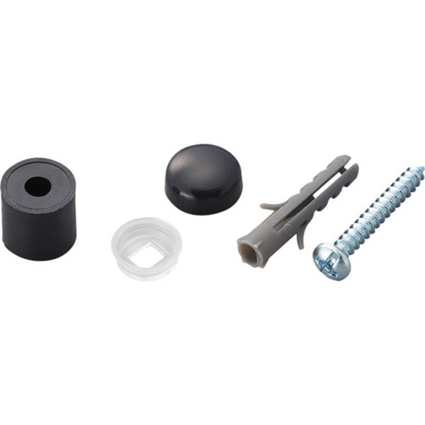 PBHT116 687-9727  パンチングボード 壁面用 止め具セット 黒 6組入