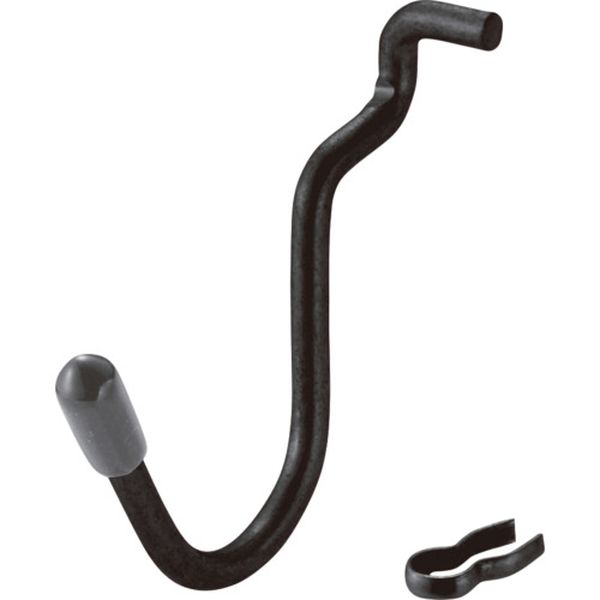 PBUFB39 687-9728  パンチングボード用パーツ ブラック U型フック キャップ黒 4P