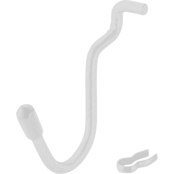 PBUFW38 688-9317  パンチングボード用パーツ ホワイト U型フック キャップ白 4P