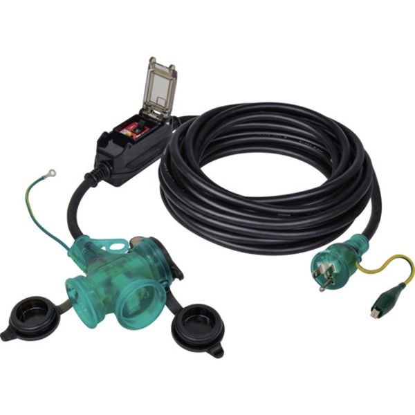 PBWEK10TS 698-7776  防雨ポッキン延長ブレーカ10m 過負荷漏電保護兼用