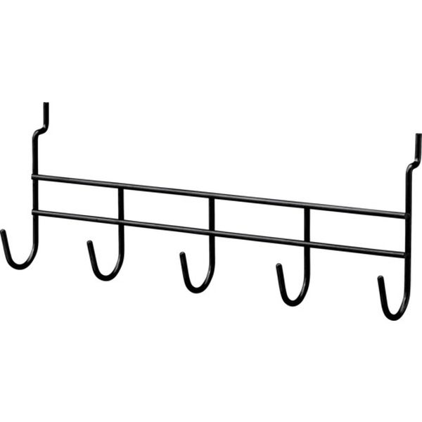 PBYFB49 687-9731  パンチングボード用パーツ ブラック 5連フック