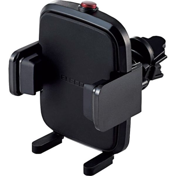 PCARS12BK 車載アクセサリー スマホスタンド ワンタッチホルダー エアコンルーバー取付タイプ ブラック