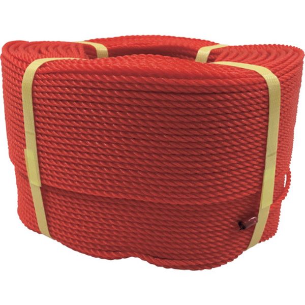 PE71 113-7023  ロープ PEロープ巻物 3φ×200m レッド