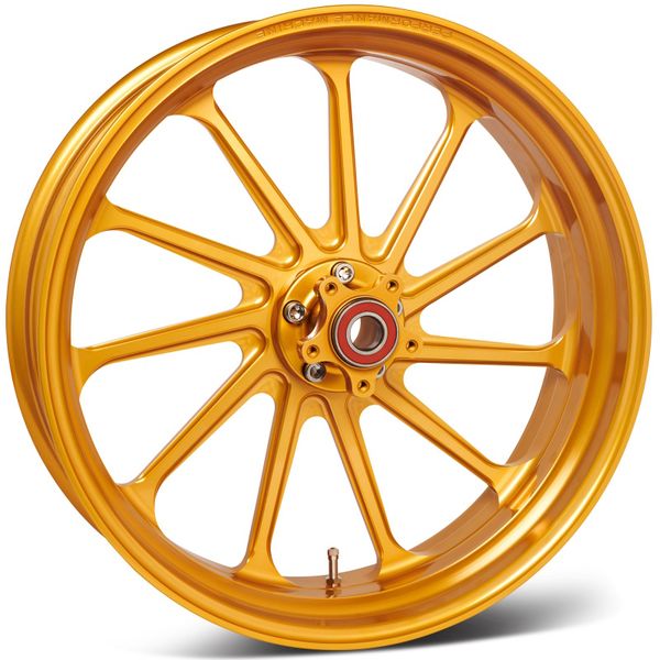 Performance Machine 18x5.5 Forged Wheel Assault 11 Spoke Race Weight - Gold Ano