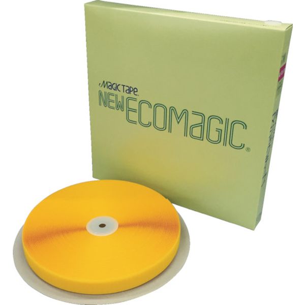 縫製用マジックテープ切売り箱 A 25mm×25m イエロー