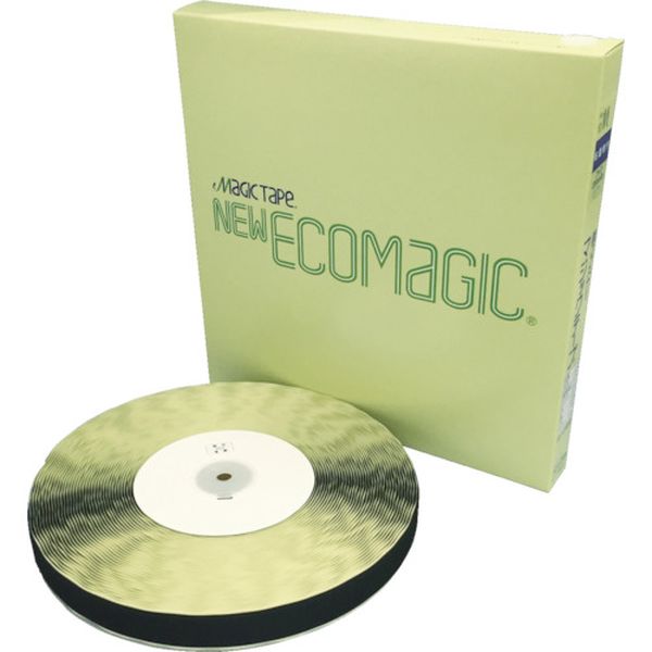 粘着付マジックテープ切売り箱 A 25mm×25m ブラック