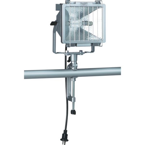防雨型ハロゲンライト　３００Ｗ　１００Ｖ電線５ｍ　バイス付