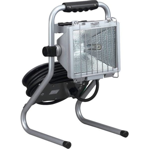 防雨型ドラムスタンドハロゲンライト　３００Ｗ　１００Ｖ接地付電線７ｍ