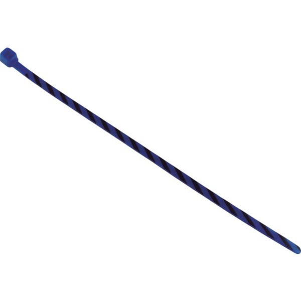 ストライプナイロン結束バンド　青／黒