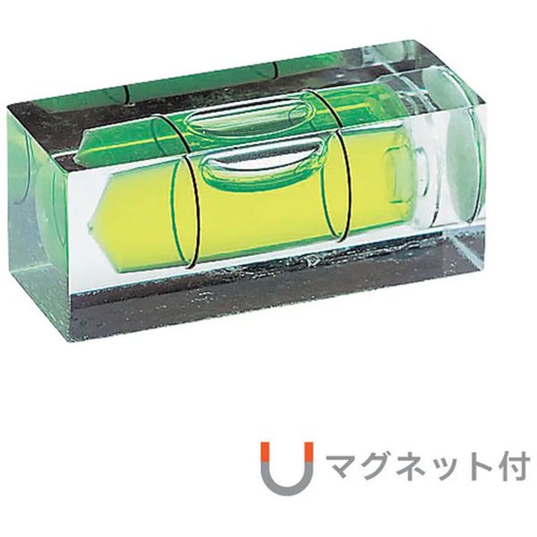 PM1545 273-1430  角型アイベルマグネット付水平器 15×16×45mm