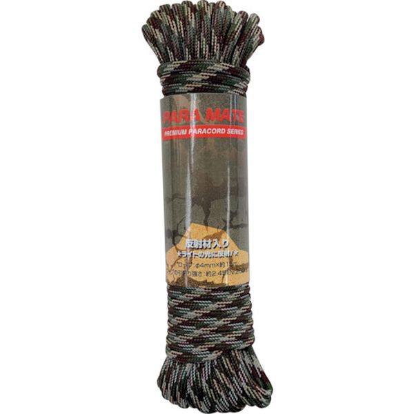 PMHR01 435-1238  パラメイトロープ(反射タイプ) 4mm×15m 迷彩