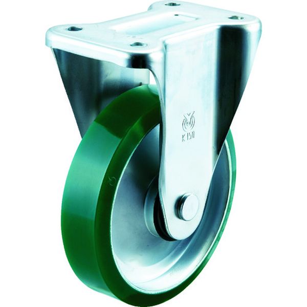 新型プレスキャスター固定車 100径ウレタン車輪