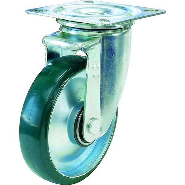 新型プレスキャスター自在車 100径ウレタン車輪