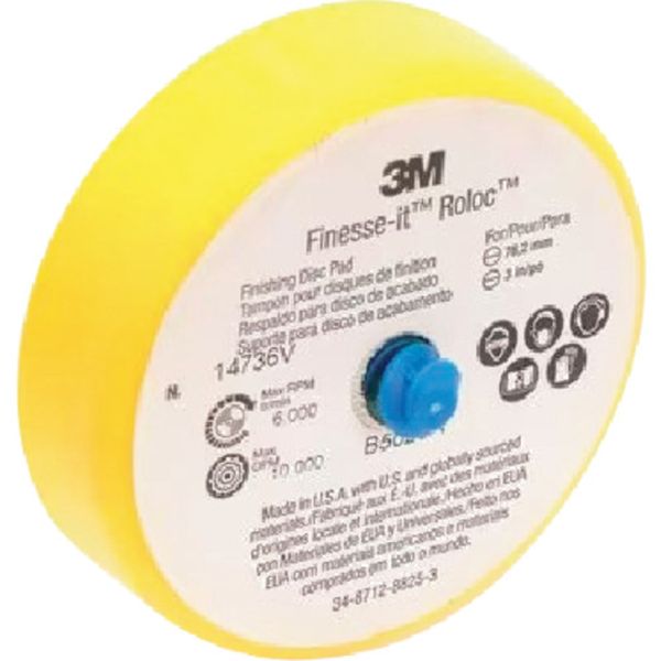 PN1473624 424-2382  ロロック フィニッシングパッド 75mm用 14736 黄色