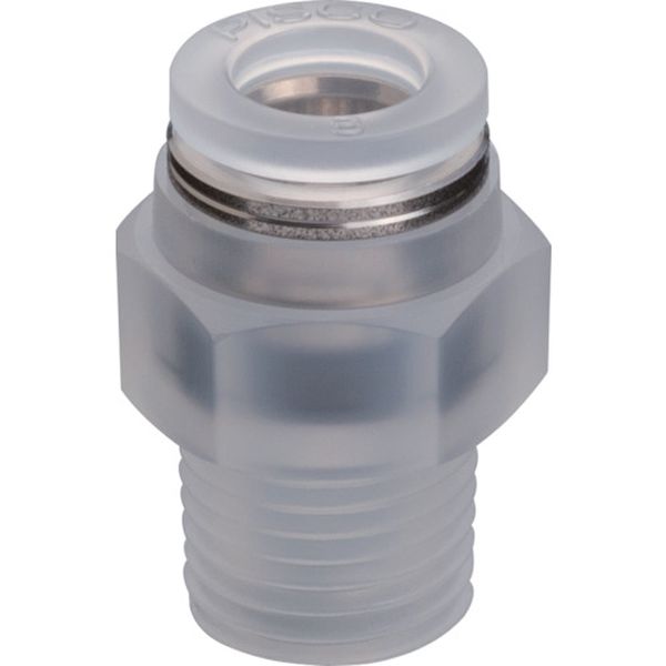 PPC601HN チューブフィッティング ストレート PPタイプチューブ6ネジR1/8 ゴム材質HNBR仕様