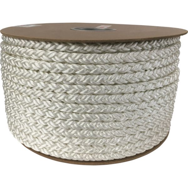 ポリエステルクロス係留ドラム巻　１２φ×１００ｍ　白