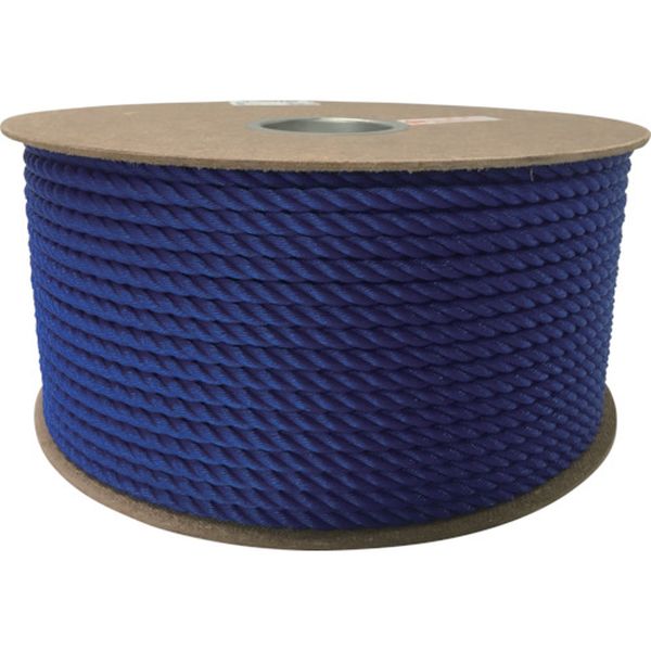 ポリエチレンロープドラム巻 9mm×150m ブルー