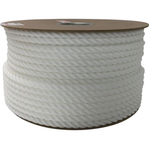 ポリエチレンロープドラム巻 12mm×100m ホワイト