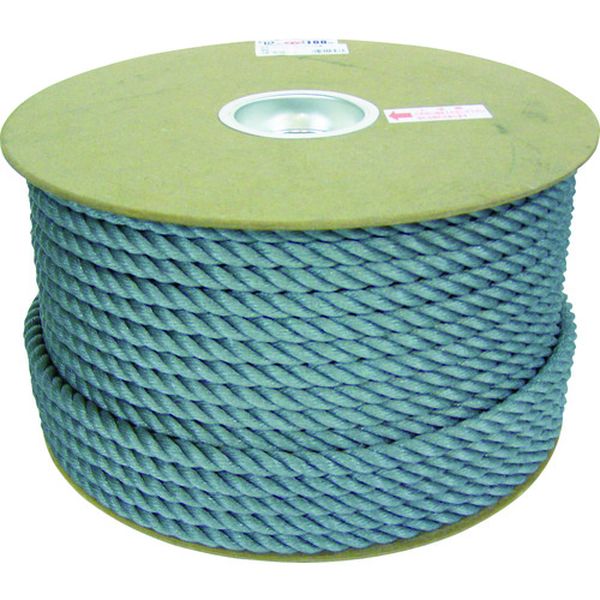 ポリエチレンロープドラム巻 12mm×100m グレー