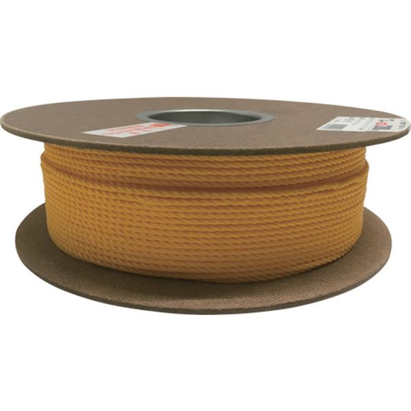 ポリエチレンロープドラム巻 3mm×200m イエロー