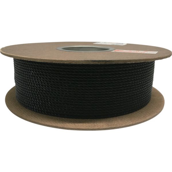 ポリエチレンロープドラム巻 3mm×200m ブラック