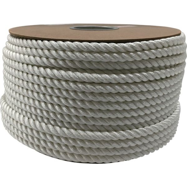 ナイロン３ツ打ロープドラム巻　１２φ×１００ｍ