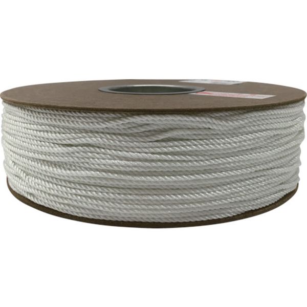 ナイロン3打ロープドラム巻 3mm×300m