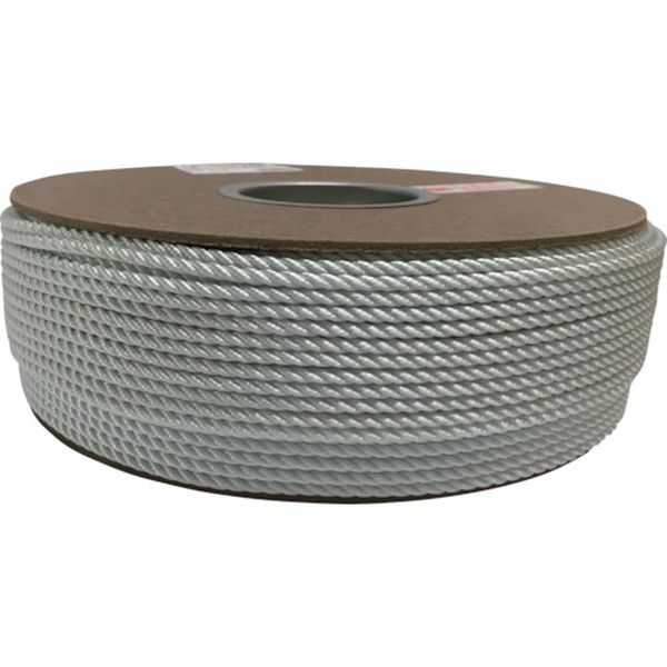 ナイロン3打ロープドラム巻 4mm×200m