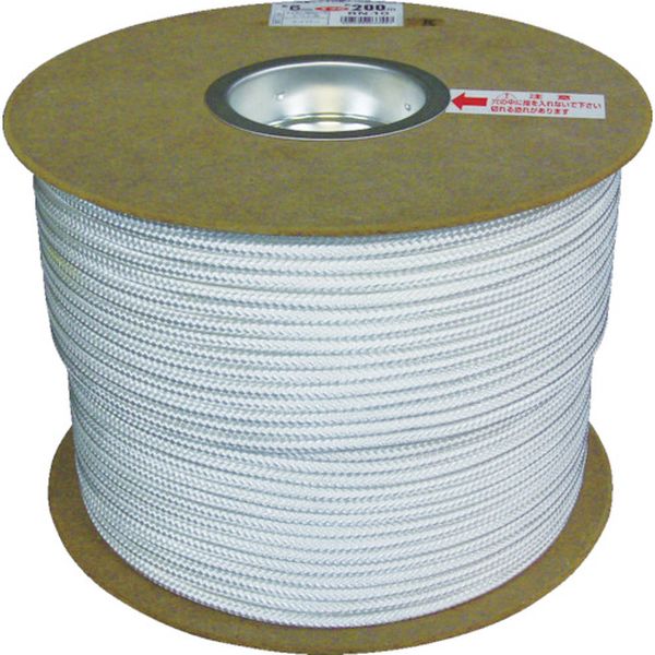 ナイロンロープ１６打ドラム巻　６φ×２００ｍ