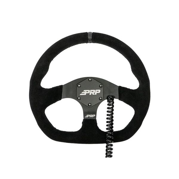 Heated Comp-R Suede Steering Wheel - Black